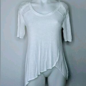 Beautiful Free People asymmetrical lace top